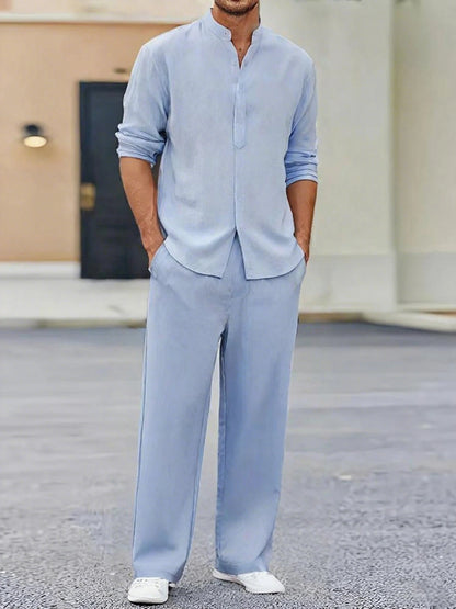 Loungewear Long-Sleeve Trousers Set