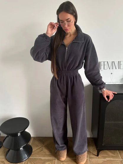 Long Sleeve Casual Jumpsuit