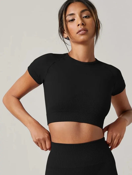 Seamless Quick-Dry Yoga Tee