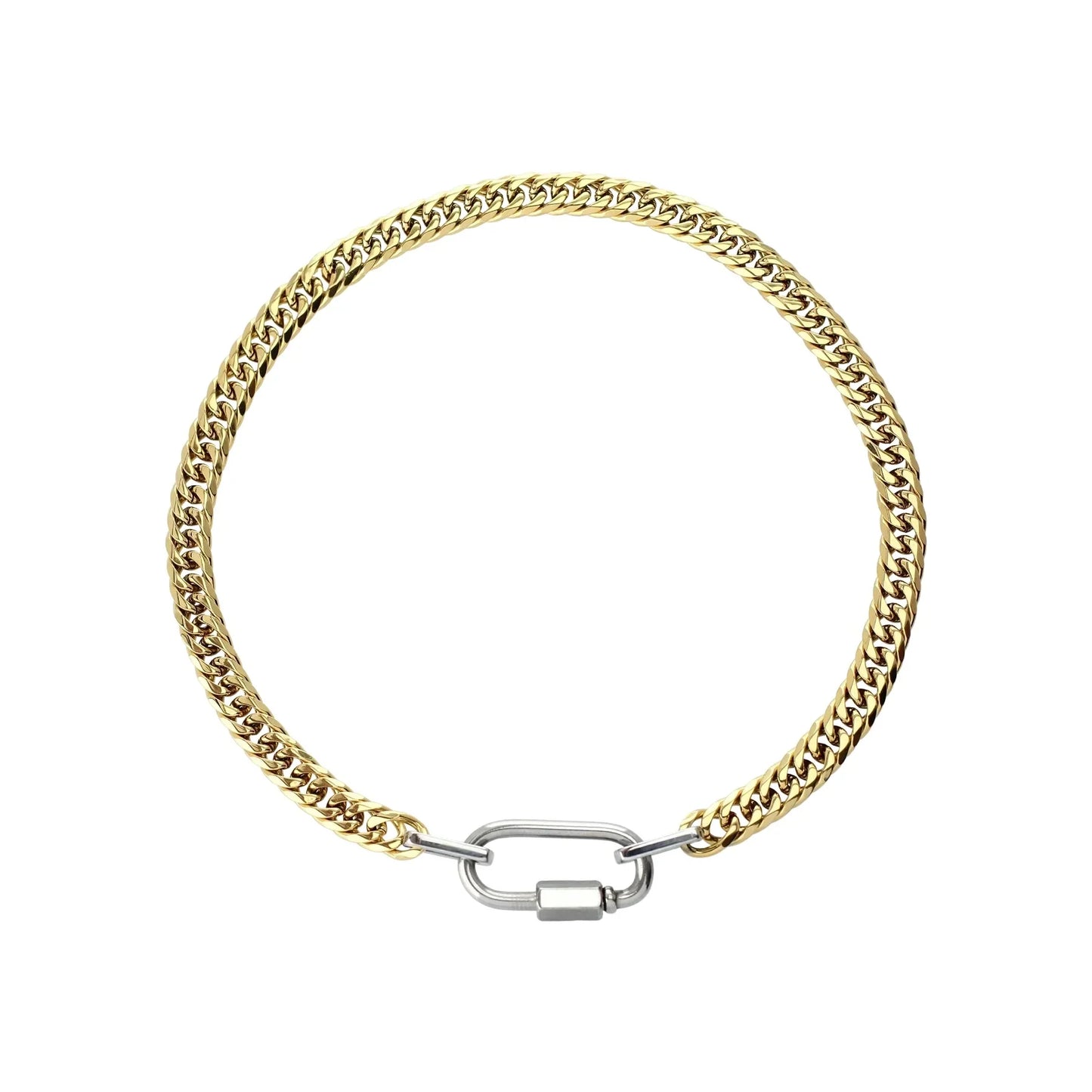Two-Tone Cuban Necklace