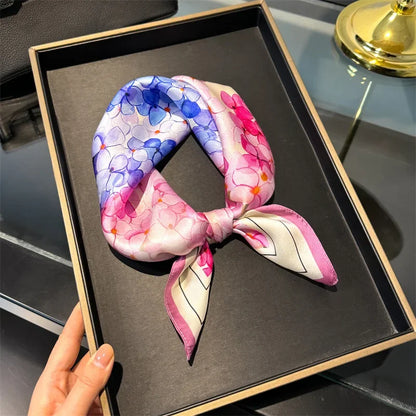 Floral Silk 53cm Square Scarf