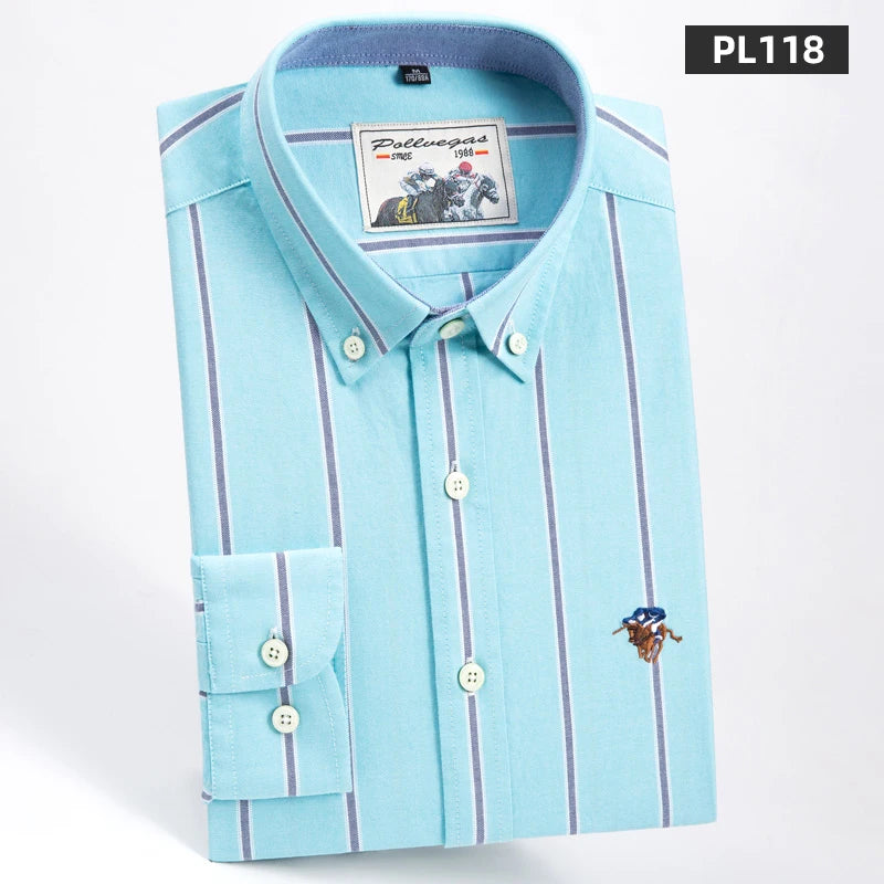Oxford Striped Business Shirt