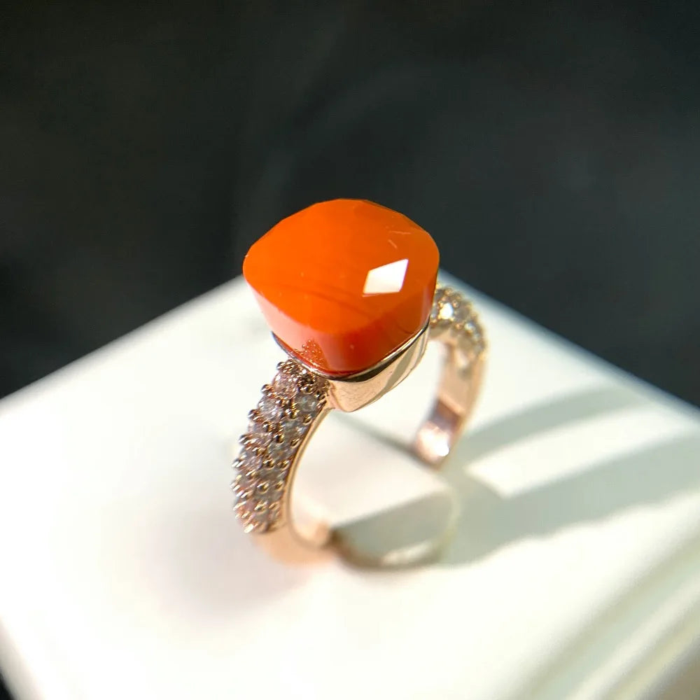 Candy Zircon Crystal Ring