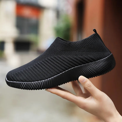 Solid Color Woven Sneakers