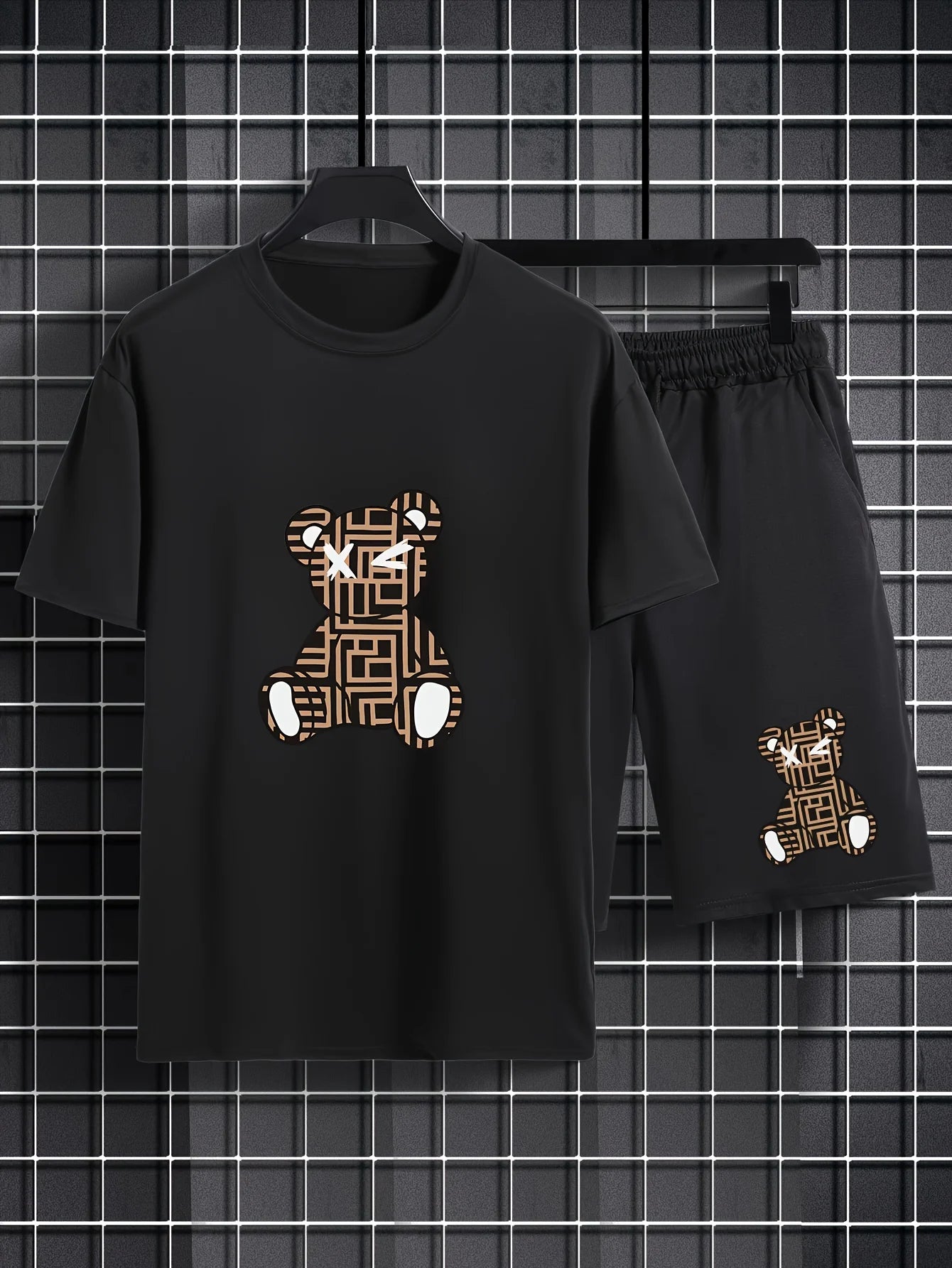 Graffiti Print Loose Sports Set