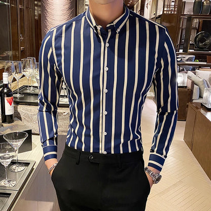 Striped Wedding Dress Shirt
