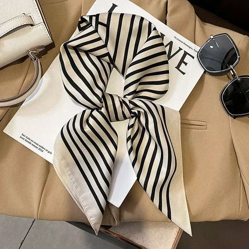 Luxury Print Silk Square Scarf