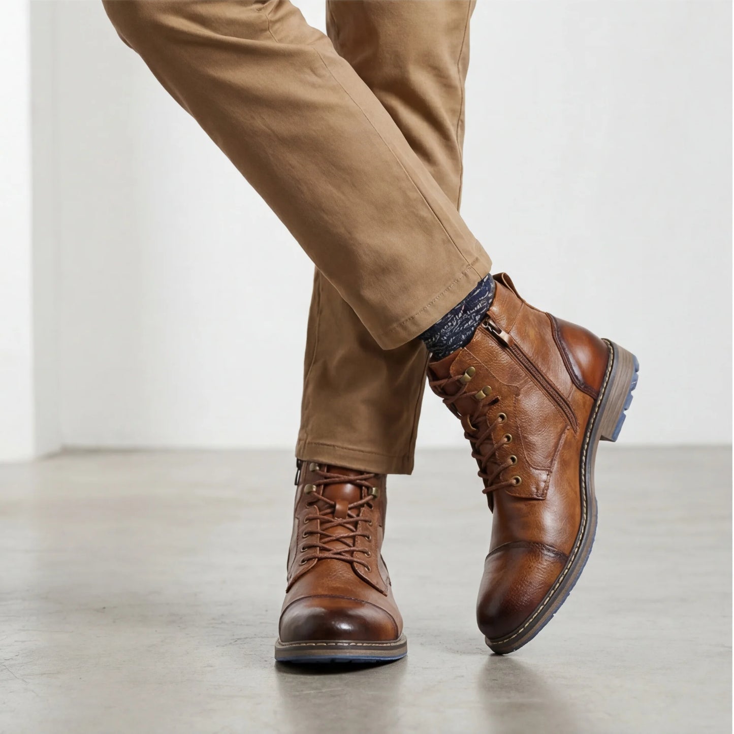 Leather Retro Spring Boots