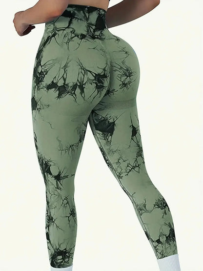 Tie-Dye Seamless Butt-Lift Leggings