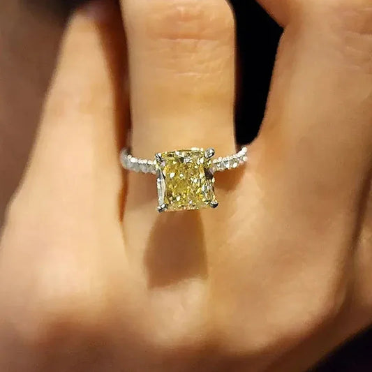 Geometric CZ Wedding Band