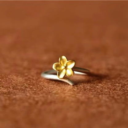 Plant Style Silver Ring