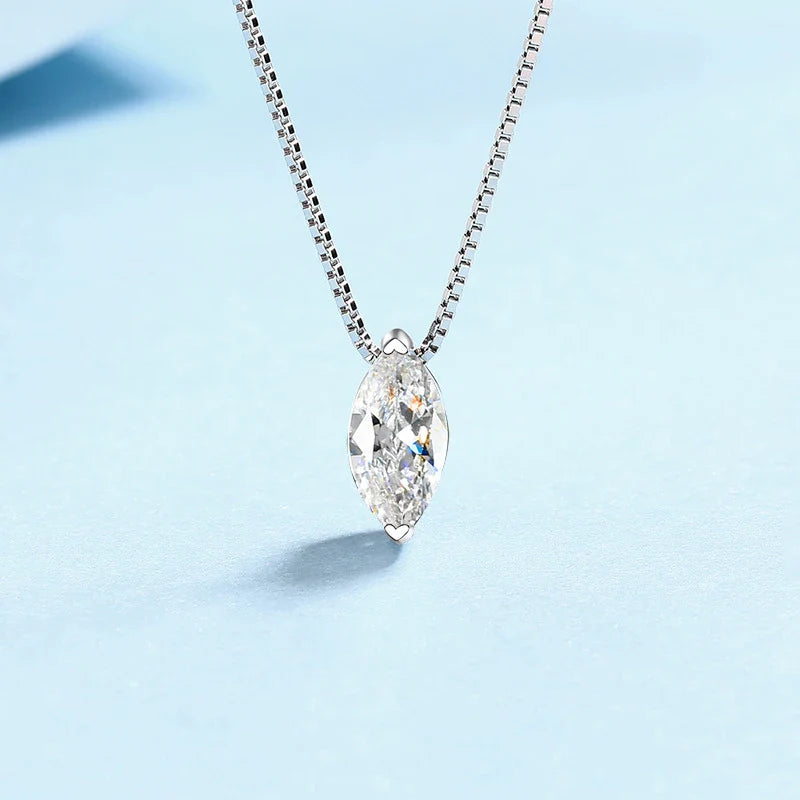 Marquise Moissanite Necklace