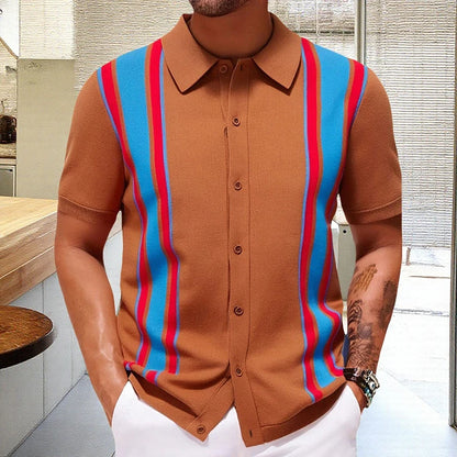 Casual Knit Polo Shirt