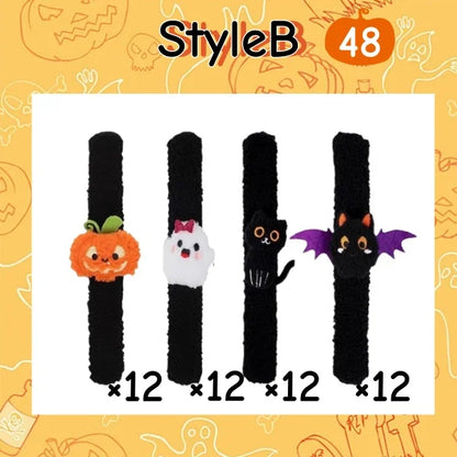 Plush Halloween Slap Bracelets