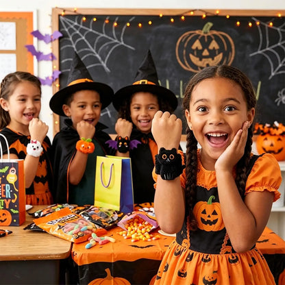 Plush Halloween Slap Bracelets