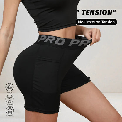 Letter Waistband Sports Shorts