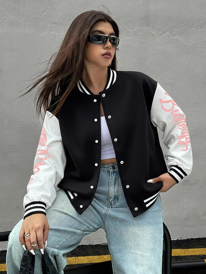 Butterfly Heart Baseball Jacket