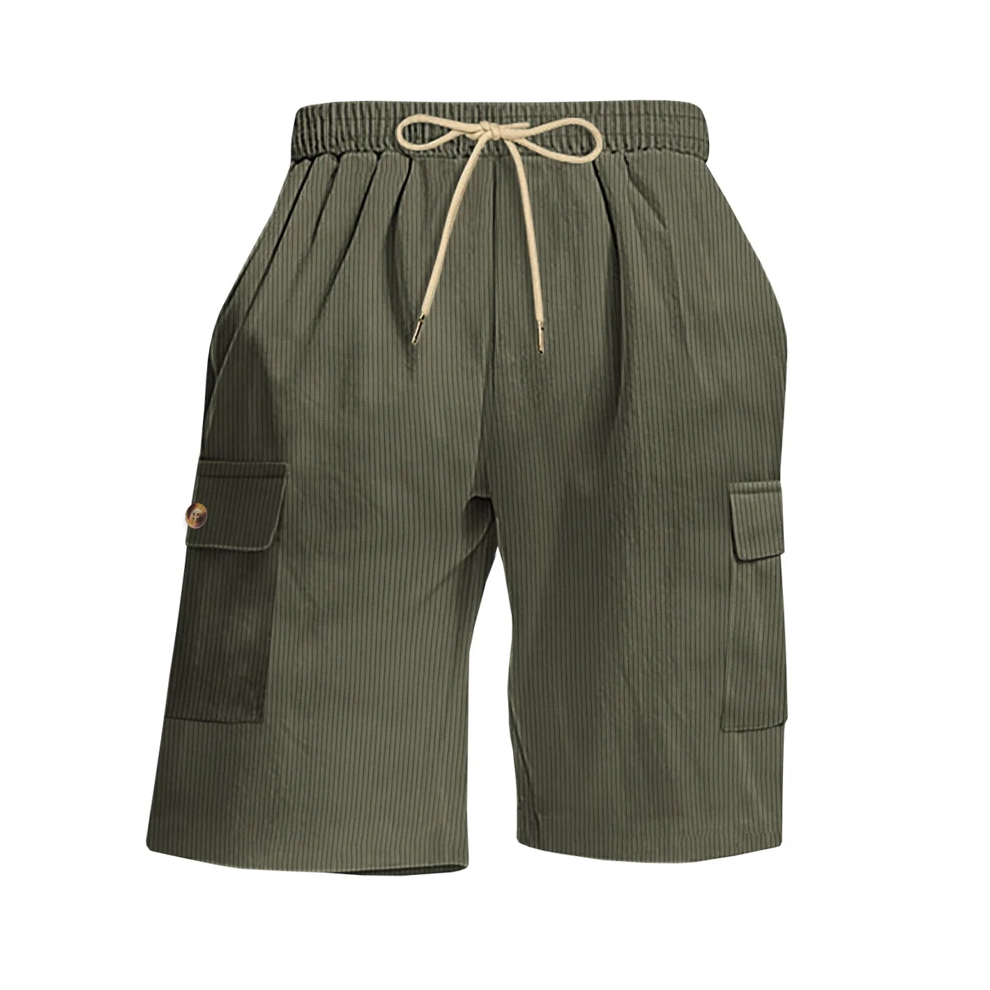 Corduroy Drawstring Beach Shorts
