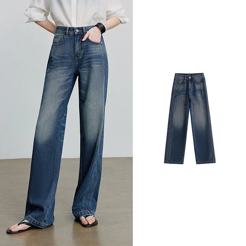 Toyouth Puff Splicing Jeans