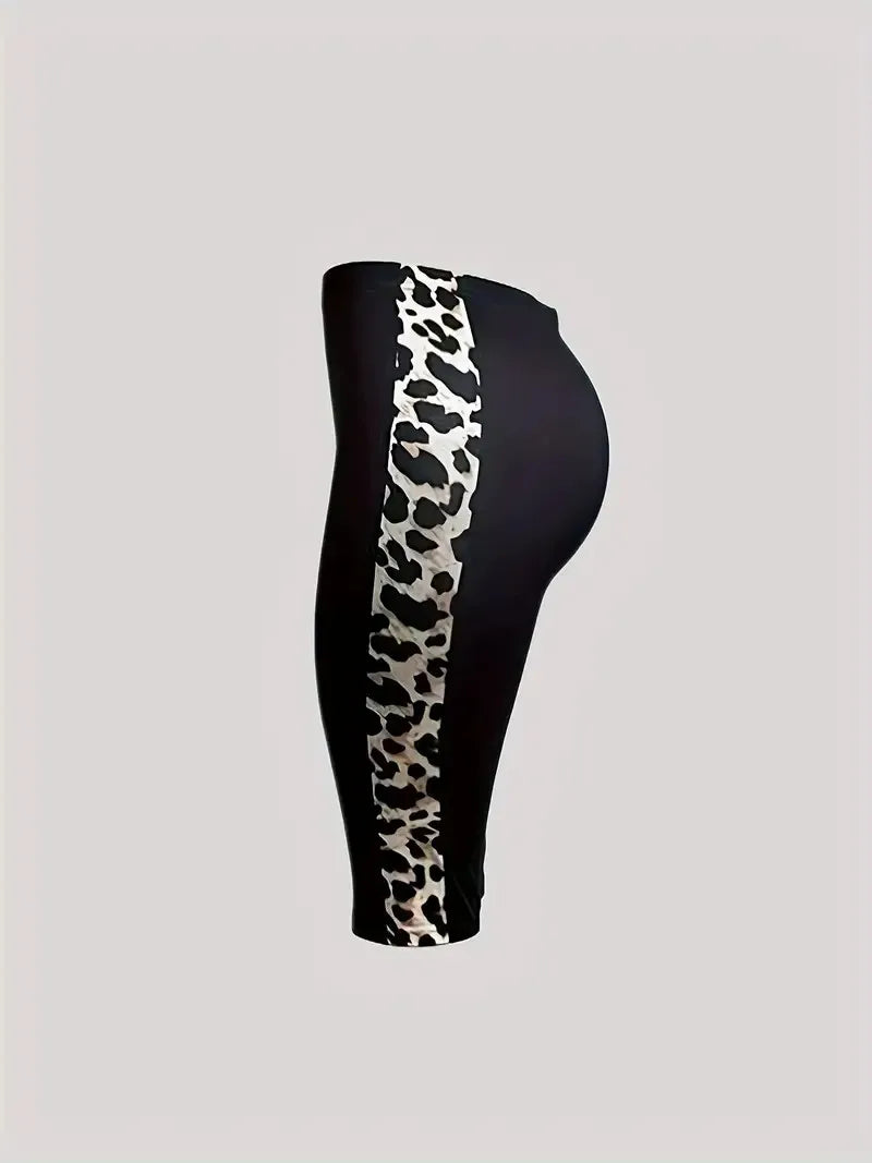 Leopard Print Sports Shorts