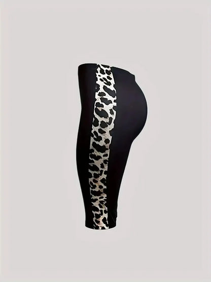 Leopard Print Sports Shorts