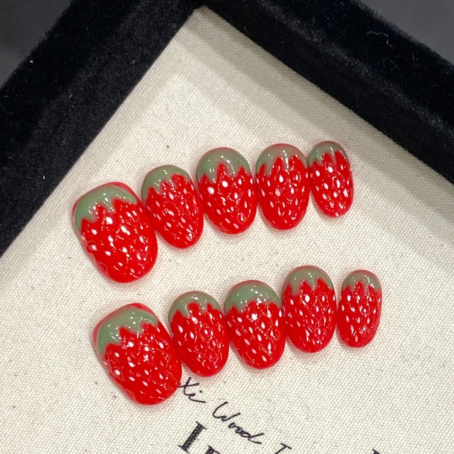Red Resin Press Nail Set