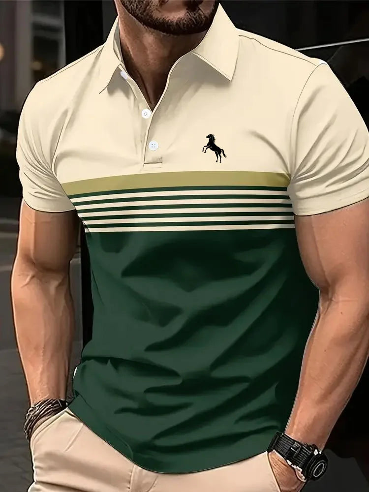Casual Printed Polo Shirt