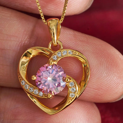 Moissanite Heart Necklace