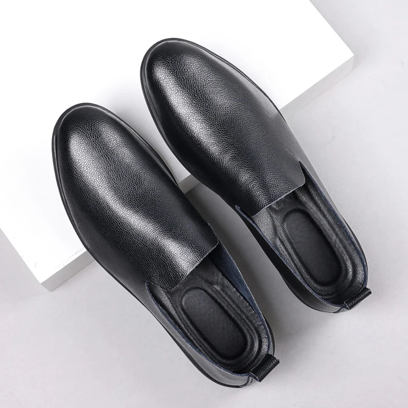Leather Slip On Shoes
