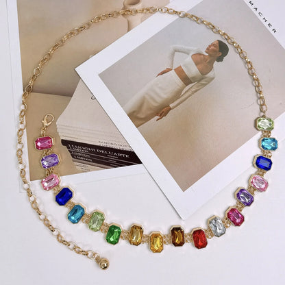 Rhinestone Chain Belt