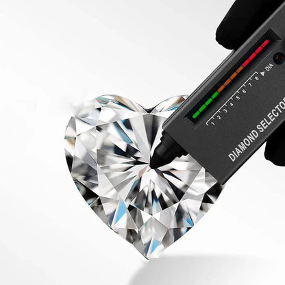 Pink Heart Moissanite Ring