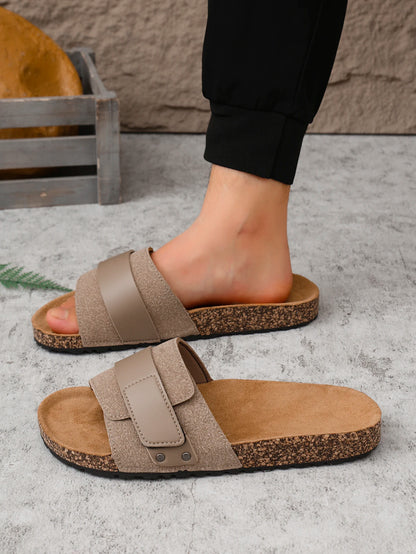 PU Slip-on Summer Slippers