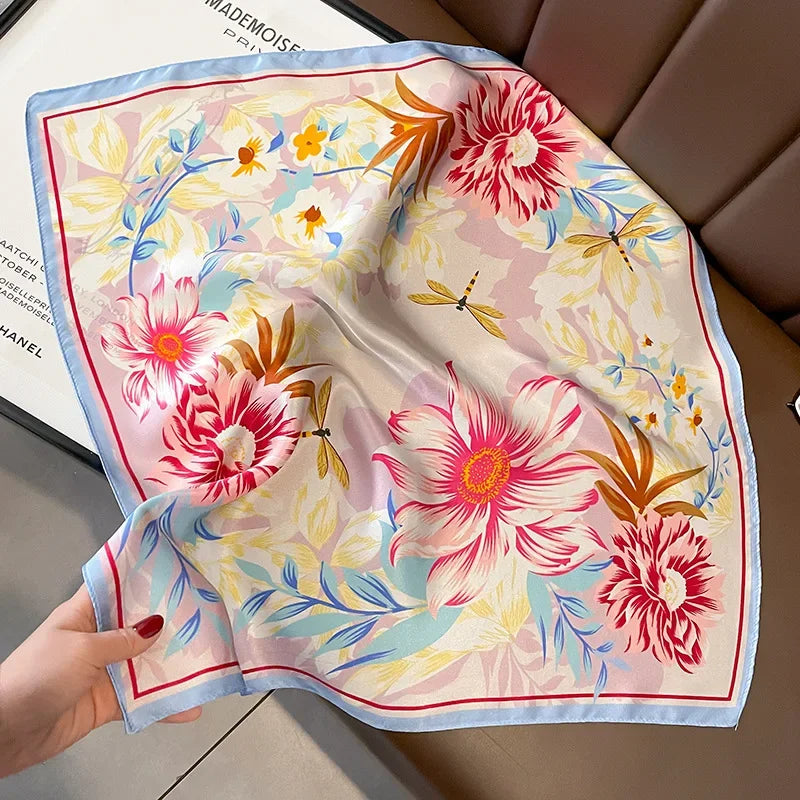 Silk 53cm Neck Square Scarf
