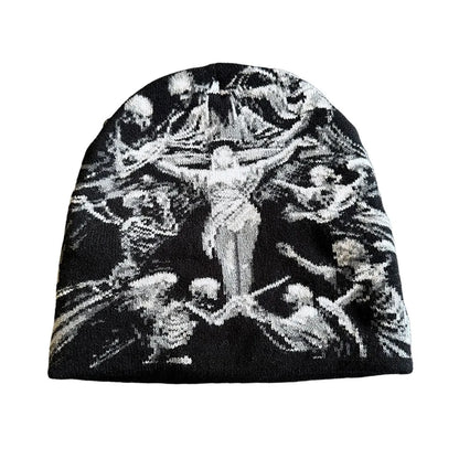 Elastic Jacquard Beanie