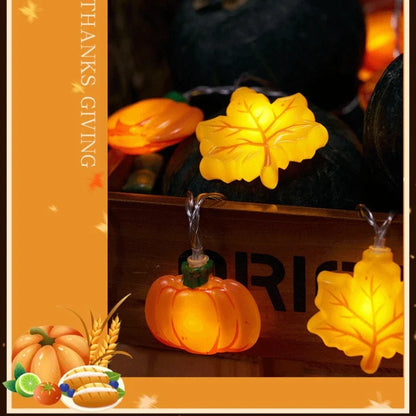 LED Pumpkin Light String
