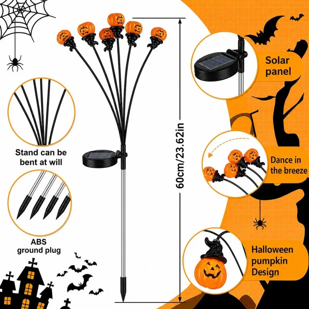 Solar Pumpkin Garden Lights