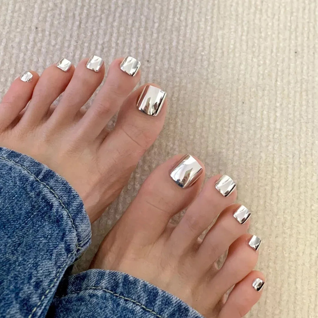 Mirror Toe Press Nail Set