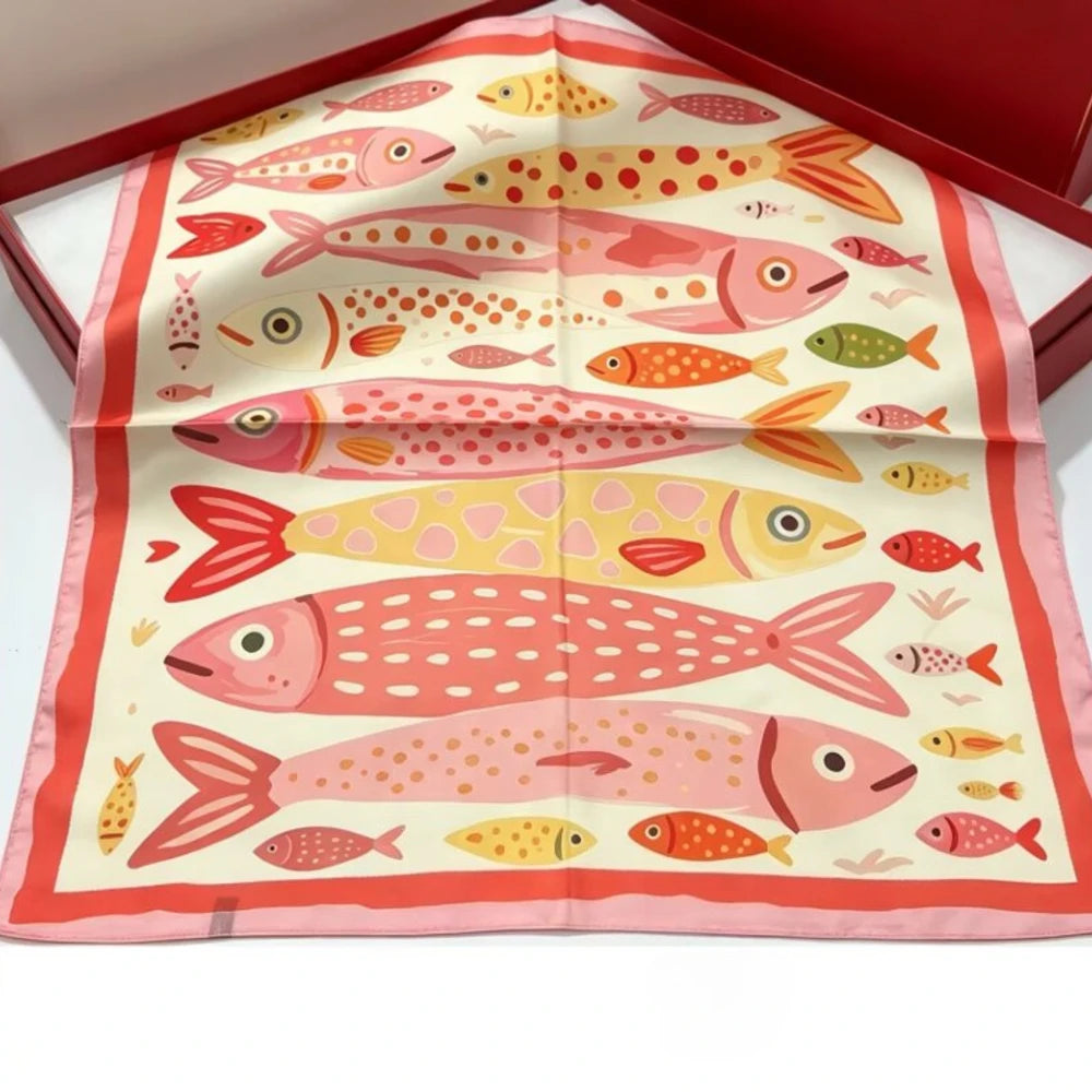 Fruit Print Korean Square Scarf