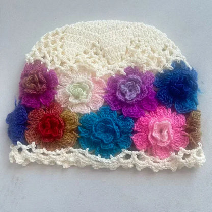 Crochet Floral Beanie