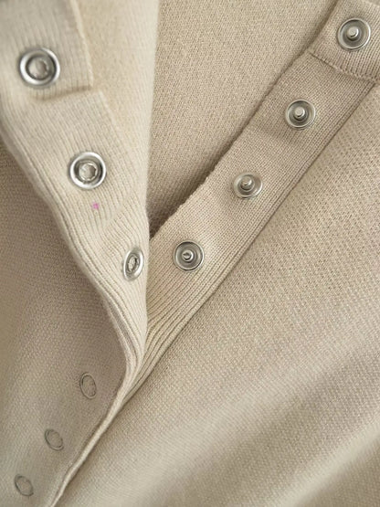 Ribbed Cropped Knit Cardigan