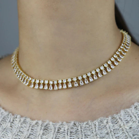 Star Tear Drop Choker