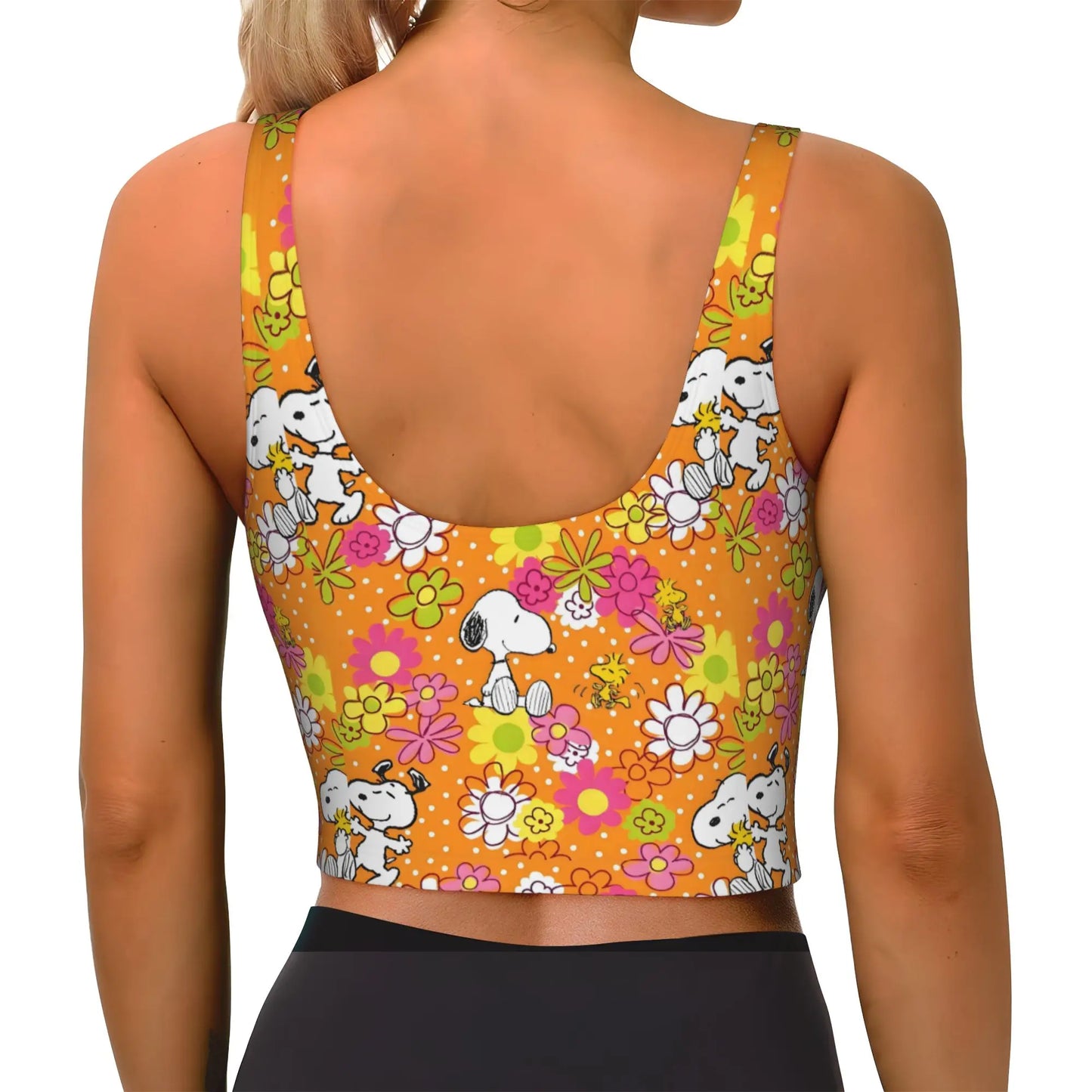 Dog Cartoon Print Bra