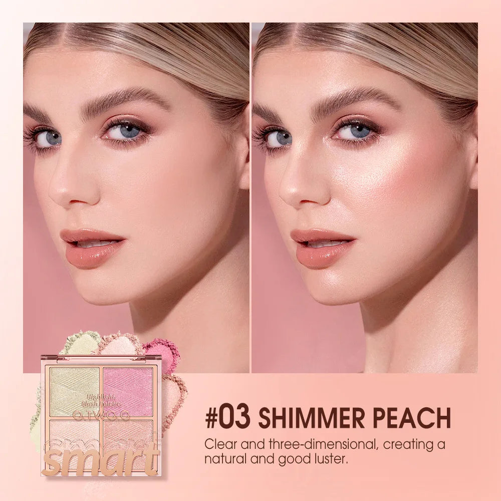 4 Color Blush Palette