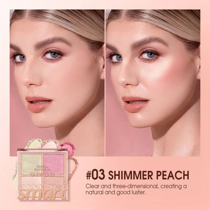 4 Color Blush Palette