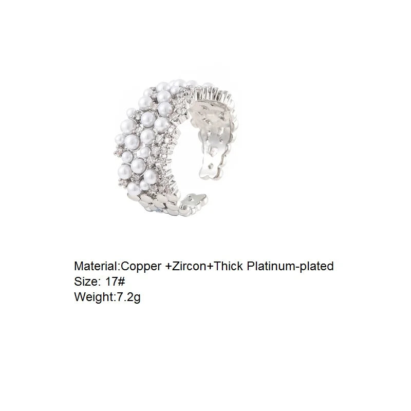 Platinum Zircon Engagement Ring