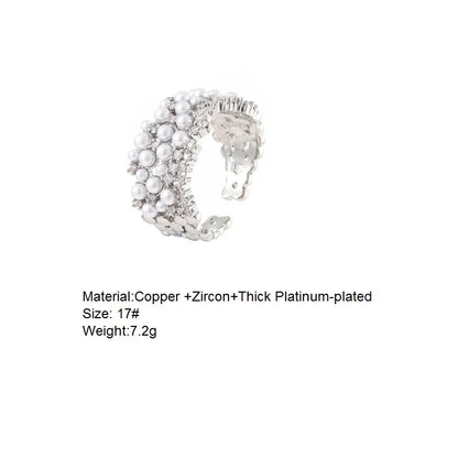 Platinum Zircon Engagement Ring