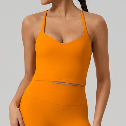 Hearuisavy Padded Cross-Back Camisole