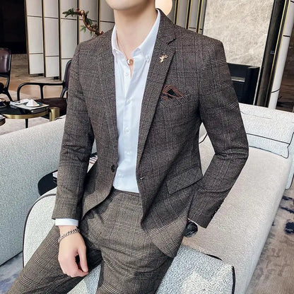 Boutique Slim-Fit Business Suit Set
