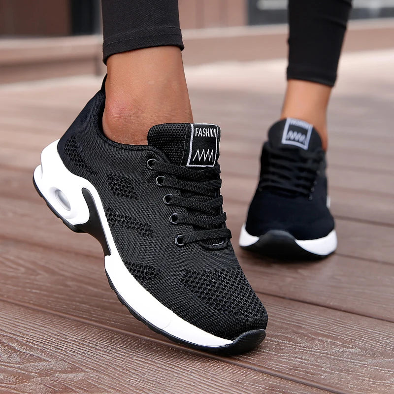 Platform Mesh Running Sneakers