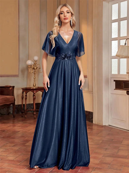 Floral Chiffon Gown
